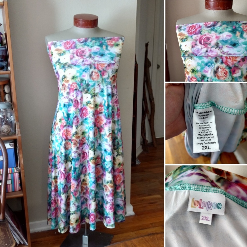 Floral pastel maxi/sundress NWOT 2XL